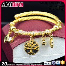 China import bracelets charm fashion gold plated cheap bulk charm bracelets woman